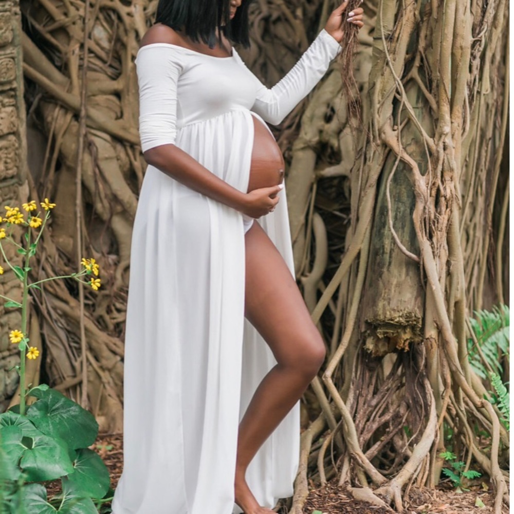 White Maternity Dress